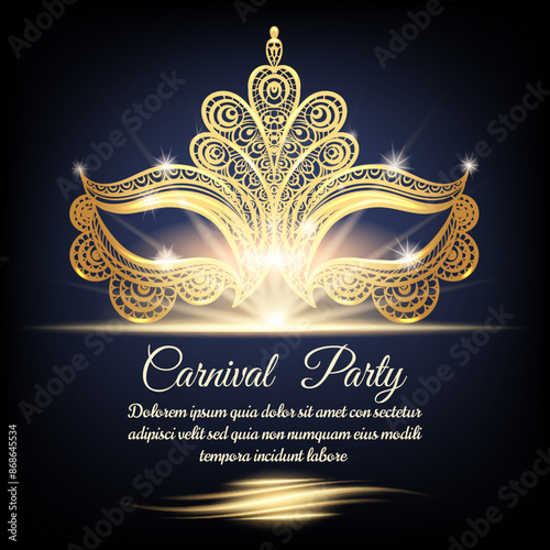Carnival party poster template