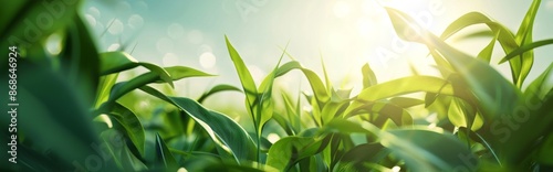 Vibrant and Lush Greenery: An Agricultural Journey into the AI-Generated World