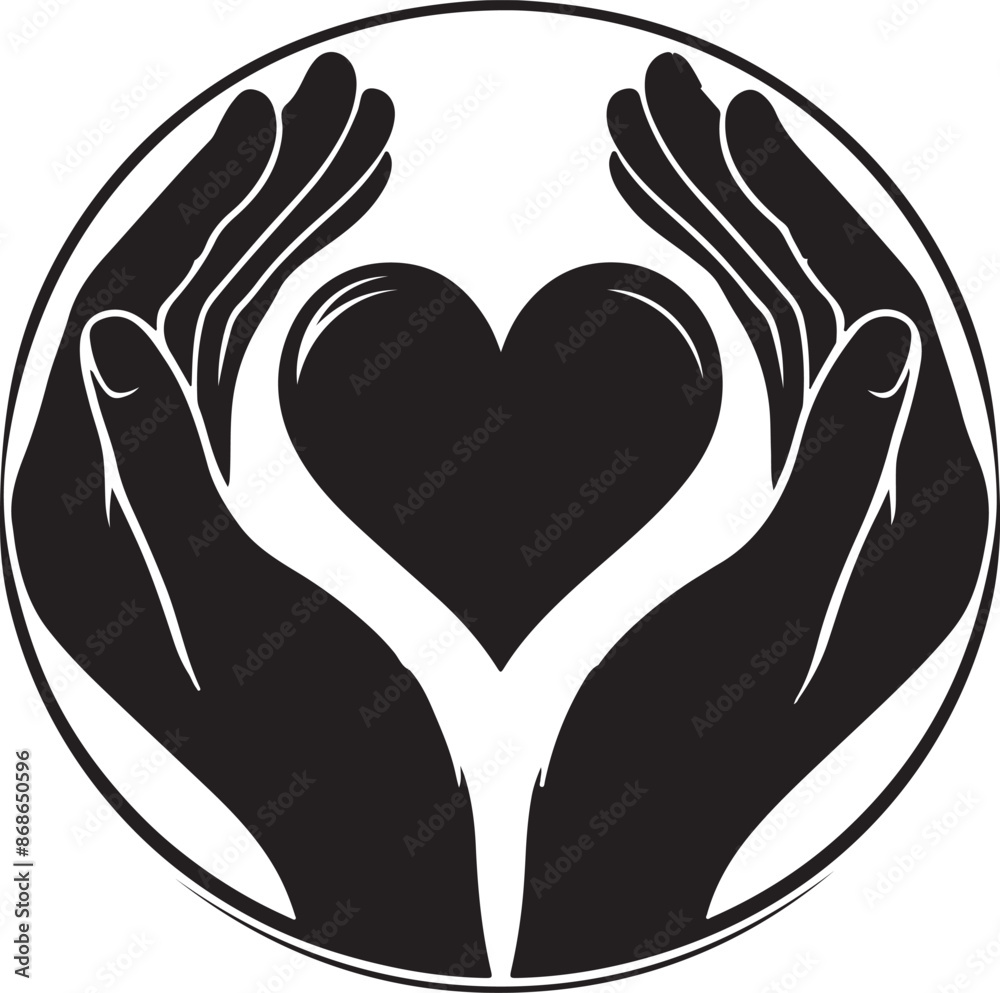 Obraz premium International Day of Charity Silhouette Vector Illustration.