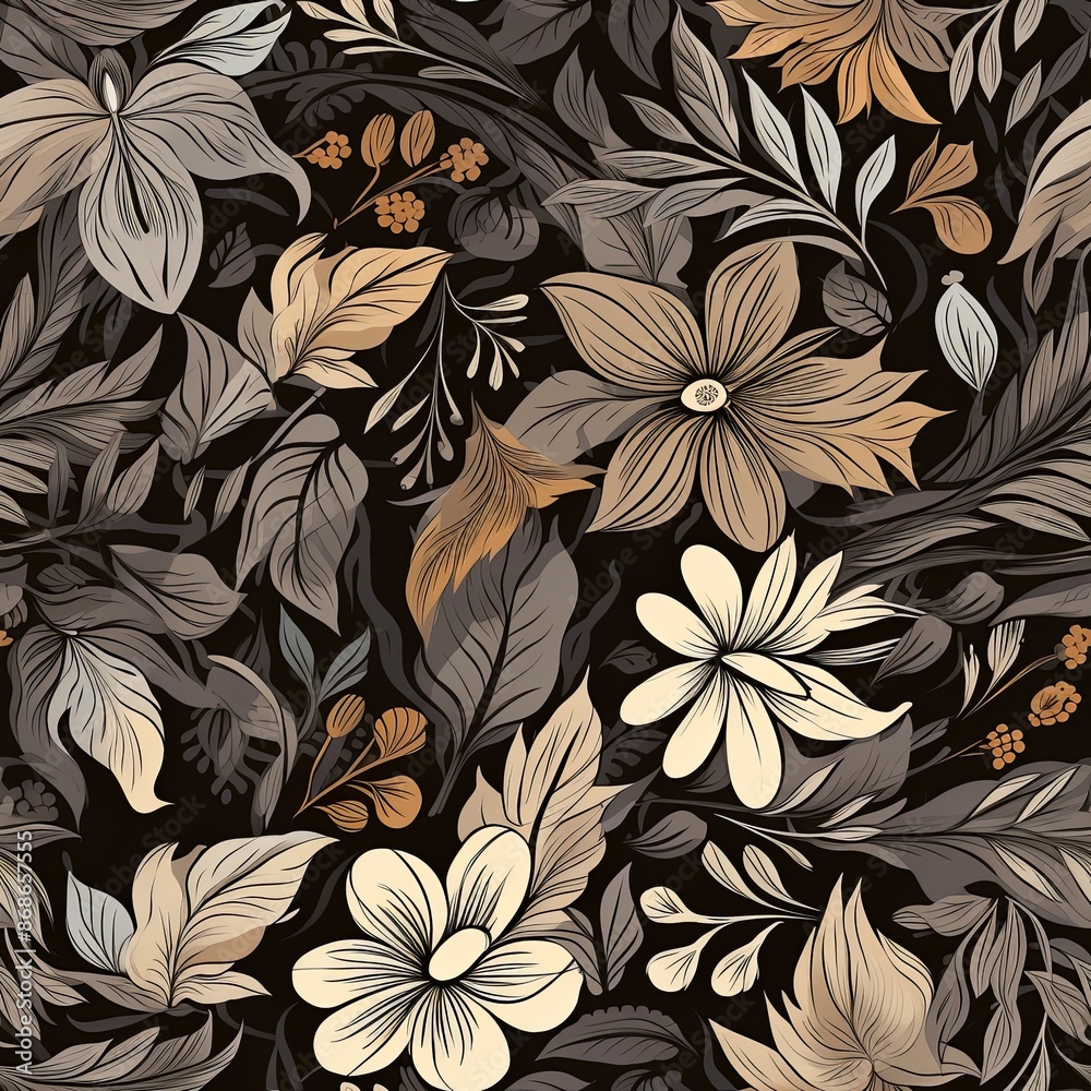abstract seamless floral pattern abstract seamless floral pattern