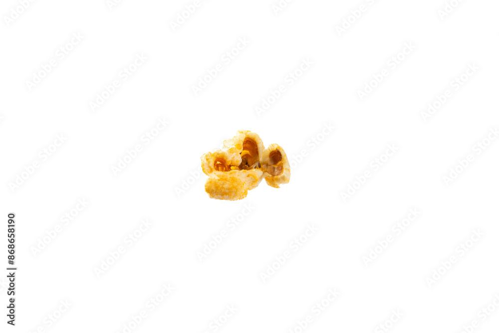 Delicious cheesy popcorn isolated on white background. Cinema and entertainment concept. Movie night with popcorn. Cheese and caramel popcorn. Delicious appetizer, snack. Banner Delicious cheesy popcorn isolated on white background. Cinema and entertainment concept. Movie night with popcorn. Cheese and caramel popcorn. Delicious appetizer, snack. Banner