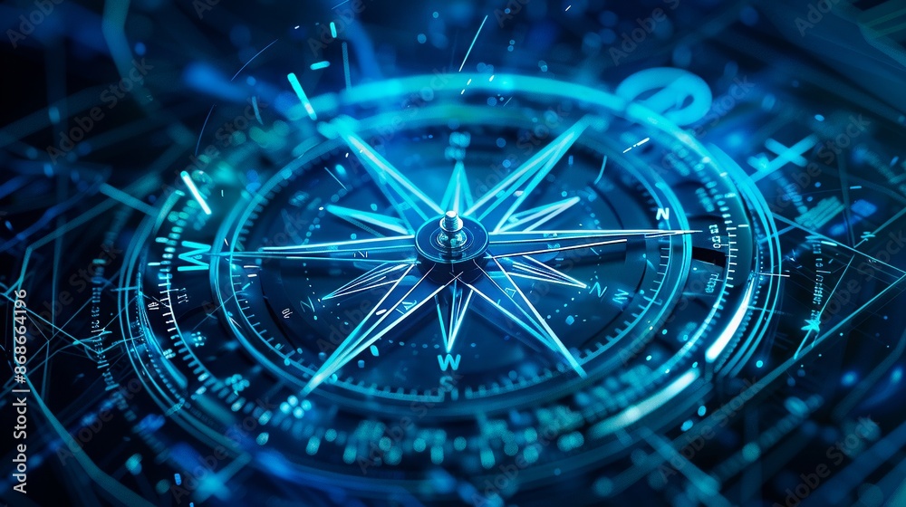 abstract virtual digital network interface on dark blue background abstract virtual digital network interface on dark blue background