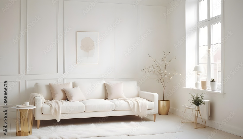 Photo interior modern design room 3d illustration Photo interior modern design room 3d illustration