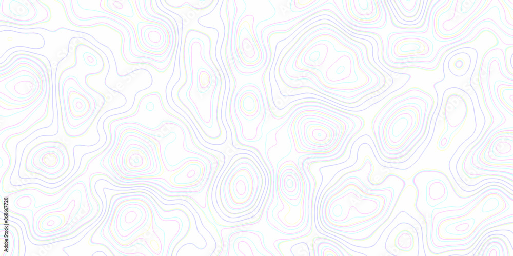 Fototapeta premium Natural printing illustrations of maps. topographic map in contour line light topographic topo contour map and ocean topographic line map