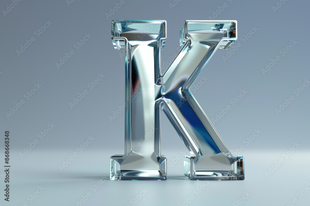 A 3D illustration of the letter K rendered with depth and perspective suitable for dimensional logos or eye-catching graphics. A 3D illustration of the letter K rendered with depth and perspective suitable for dimensional logos or eye-catching graphics.
