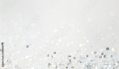Christmas white background with shimmering sparkles.   place for text, congratulations