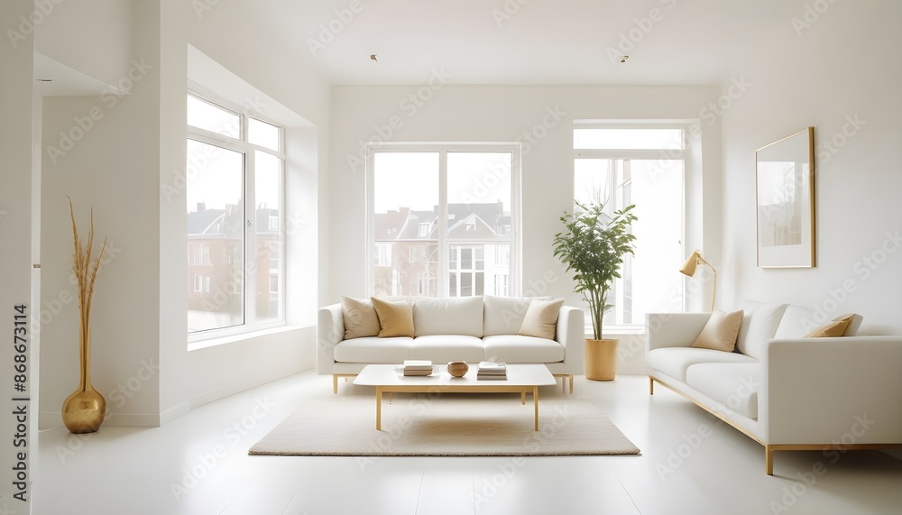 Photo interior modern design room 3d illustration Photo interior modern design room 3d illustration