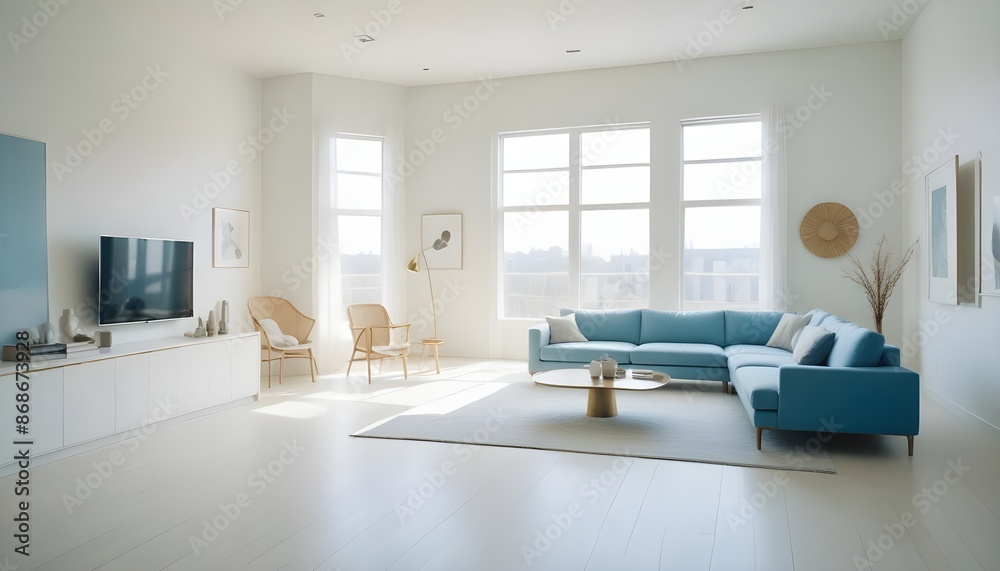Photo interior modern design room 3d illustration Photo interior modern design room 3d illustration