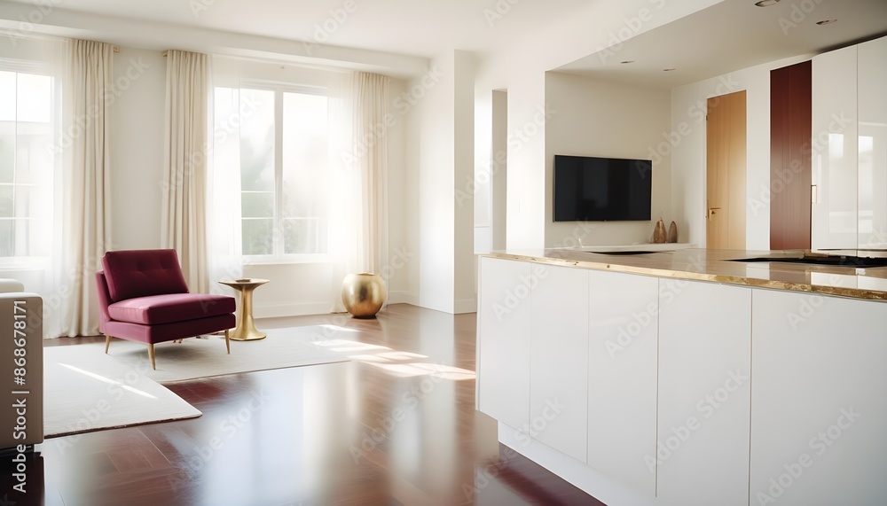 Photo interior modern design room 3d illustration Photo interior modern design room 3d illustration