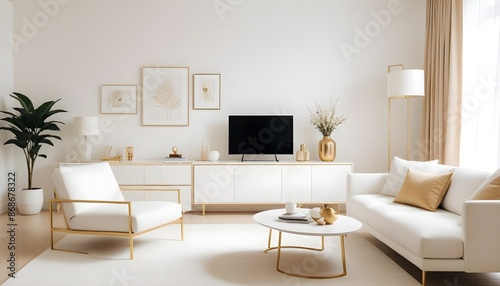 Photo interior modern design room 3d illustration