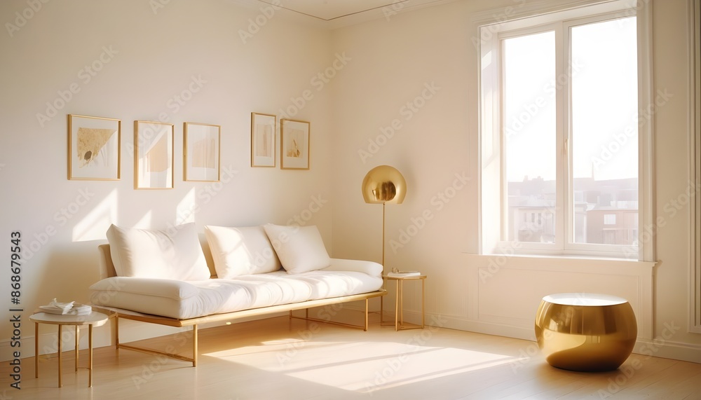 Photo interior modern design room 3d illustration