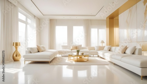 Photo interior modern design room 3d illustration