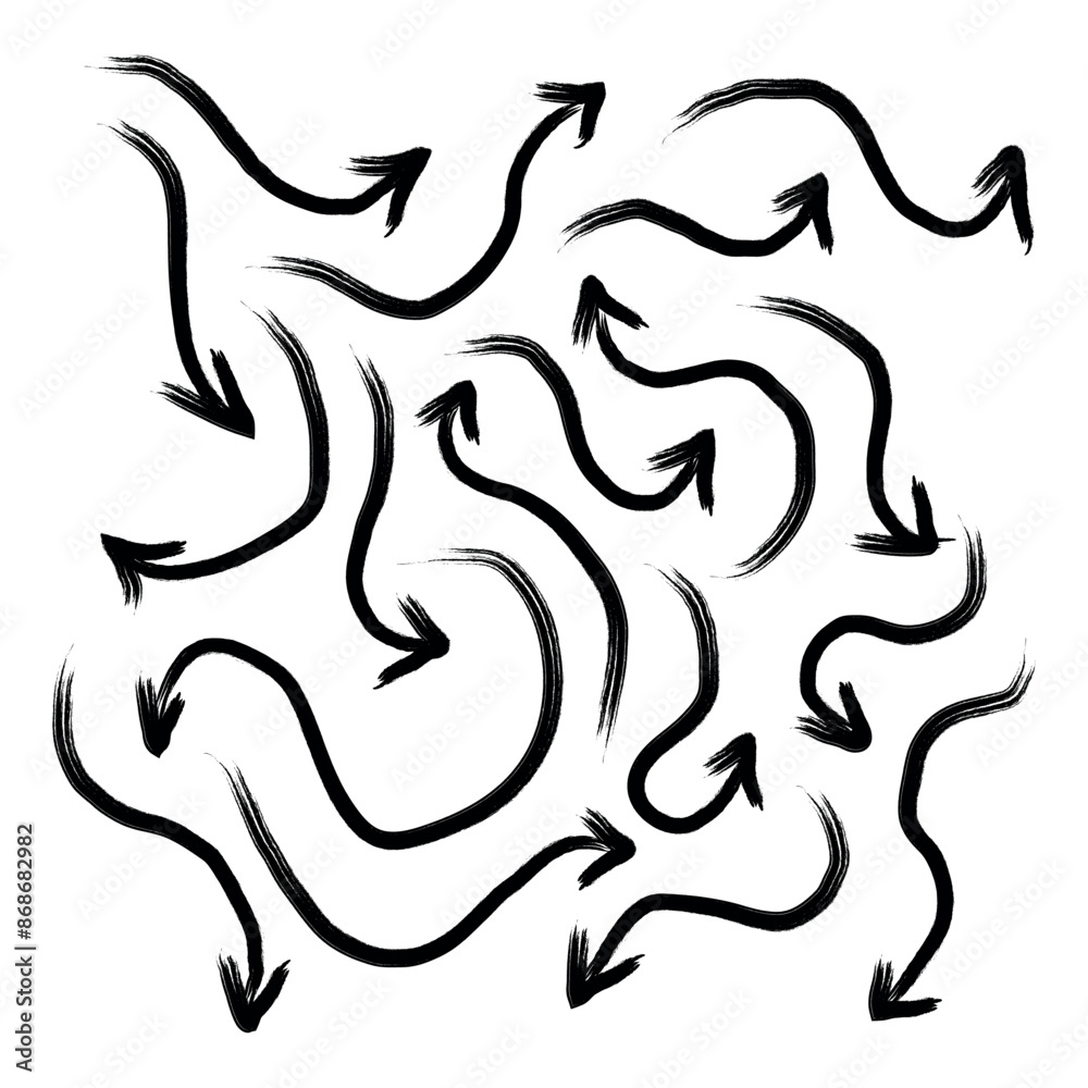 Set of hand drawn arrows. Hand made doodles EPS Vector Set of hand drawn arrows. Hand made doodles EPS Vector