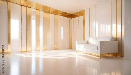 Photo interior modern design room 3d illustration
