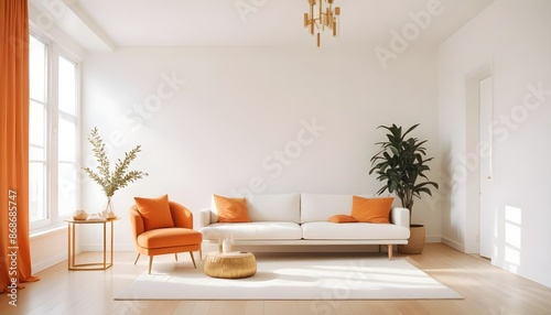 Photo interior modern design room 3d illustration