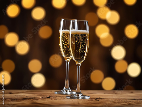 A Glass of Sparkling Champagne Perfect for a Celebration