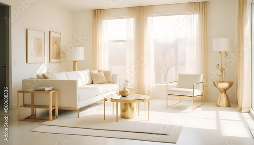 Photo interior modern design room 3d illustration