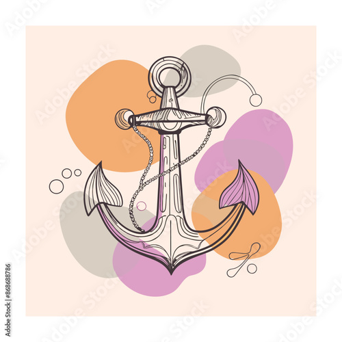 Ocean equipment vector illustration