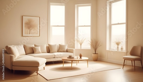 Photo interior modern design room 3d illustration