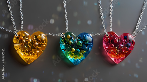 Orbeez Heart Necklace photo