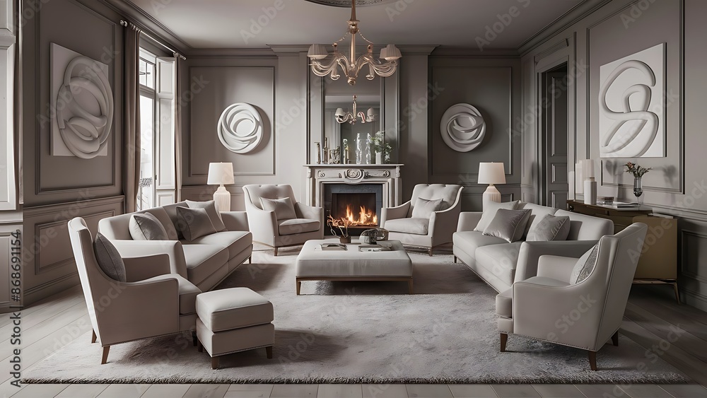 Fototapeta premium Beautiful living room