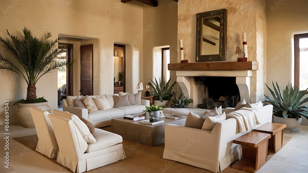Fototapeta premium Beautiful living room