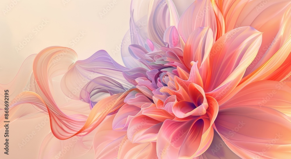 Close up of colorful flower on white background with vibrant colors Close up of colorful flower on white background with vibrant colors