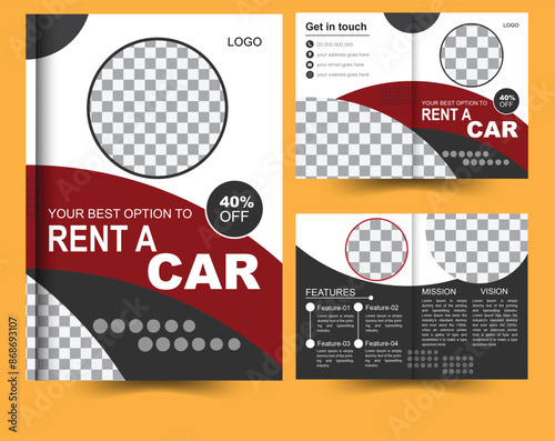 brochure template for car rental company....