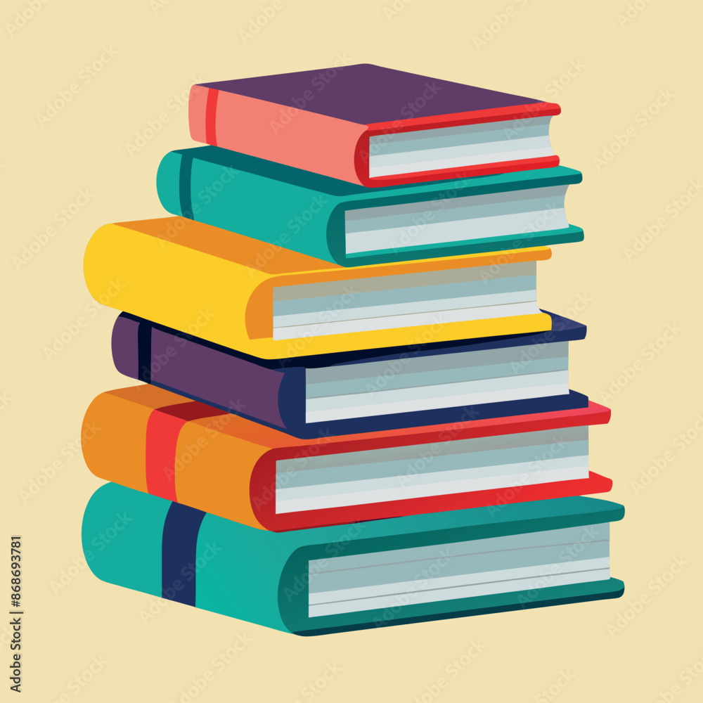 Illustration of a hand-drawn, flat stack of books
Illustration of a hand-drawn, flat stack of books