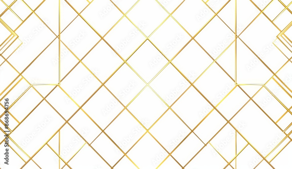 Stylish seamless art deco gold hexagon pattern, transparent png. Stylish seamless art deco gold hexagon pattern, transparent png.