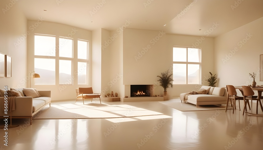 Photo interior modern design room 3d illustration Photo interior modern design room 3d illustration