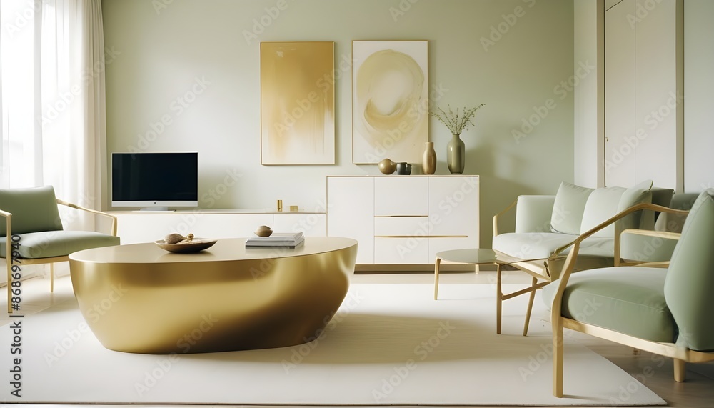 Photo interior modern design room 3d illustration