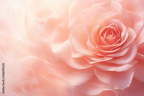 Misty rose background with soft, dispersed light pooling in the center, romantic and soft