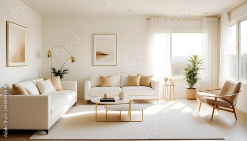 Photo interior modern design room 3d illustration