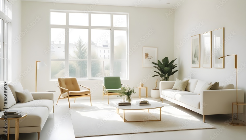 Photo interior modern design room 3d illustration Photo interior modern design room 3d illustration