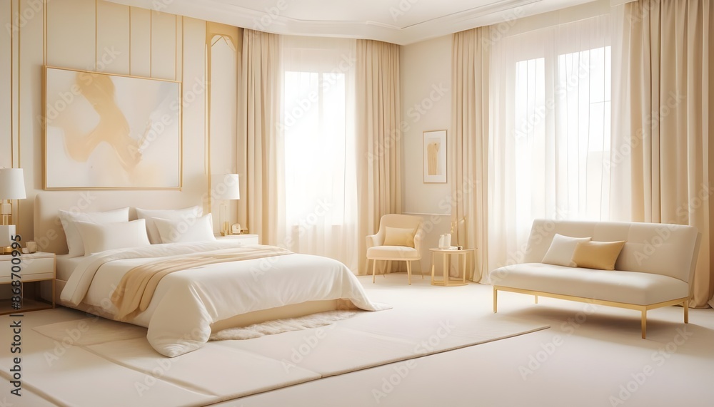 Photo interior modern design room 3d illustration Photo interior modern design room 3d illustration