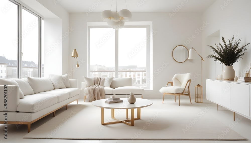 Fototapeta premium Photo interior modern design room 3d illustration