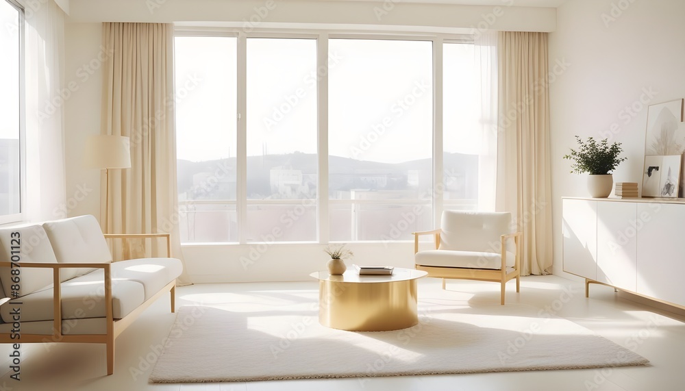 Photo interior modern design room 3d illustration