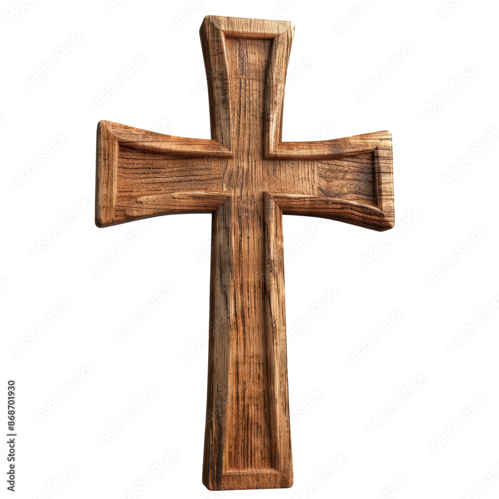 A rustic wooden cross symbolizing faith and spirituality, perfect for religious themes and decorative purposes. A rustic wooden cross symbolizing faith and spirituality, perfect for religious themes and decorative purposes.