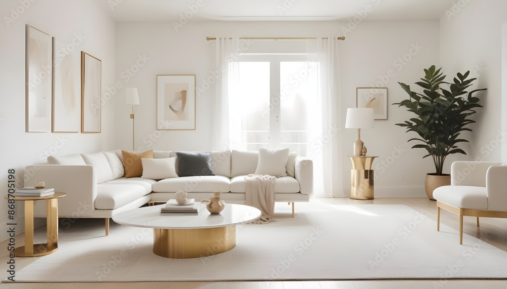 Photo interior modern design room 3d illustration Photo interior modern design room 3d illustration