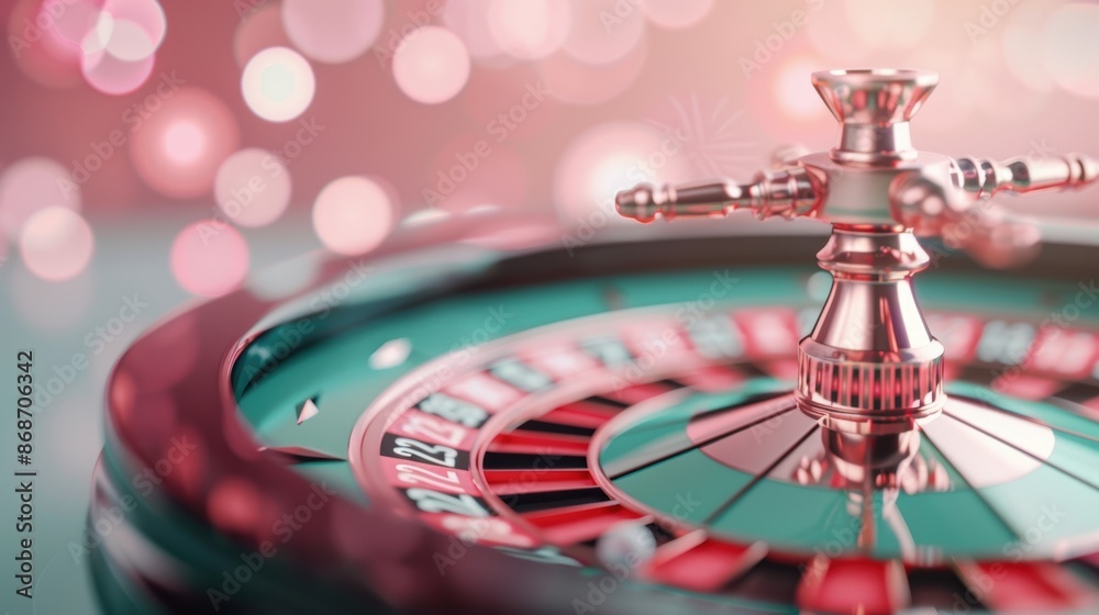 An abstract image of a green roulette wheel, with the focus on the numbers and colors. The minimalistic design and copy space make it suitable for various creative projects. An abstract image of a green roulette wheel, with the focus on the numbers and colors. The minimalistic design and copy space make it suitable for various creative projects.