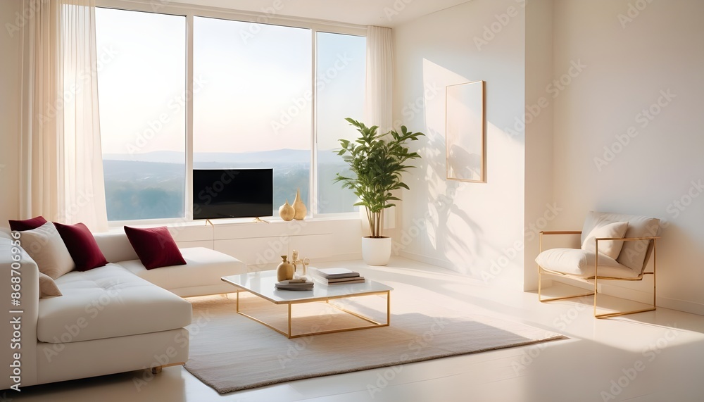 Photo interior modern design room 3d illustration Photo interior modern design room 3d illustration