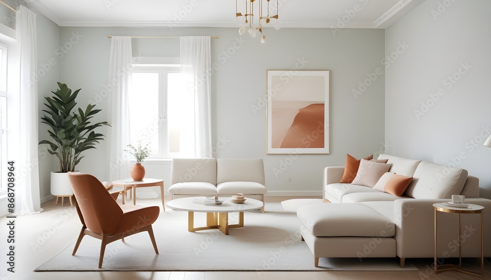 Photo interior modern design room 3d illustration Photo interior modern design room 3d illustration