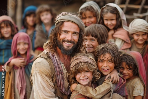 Jesus among children, Generative AI