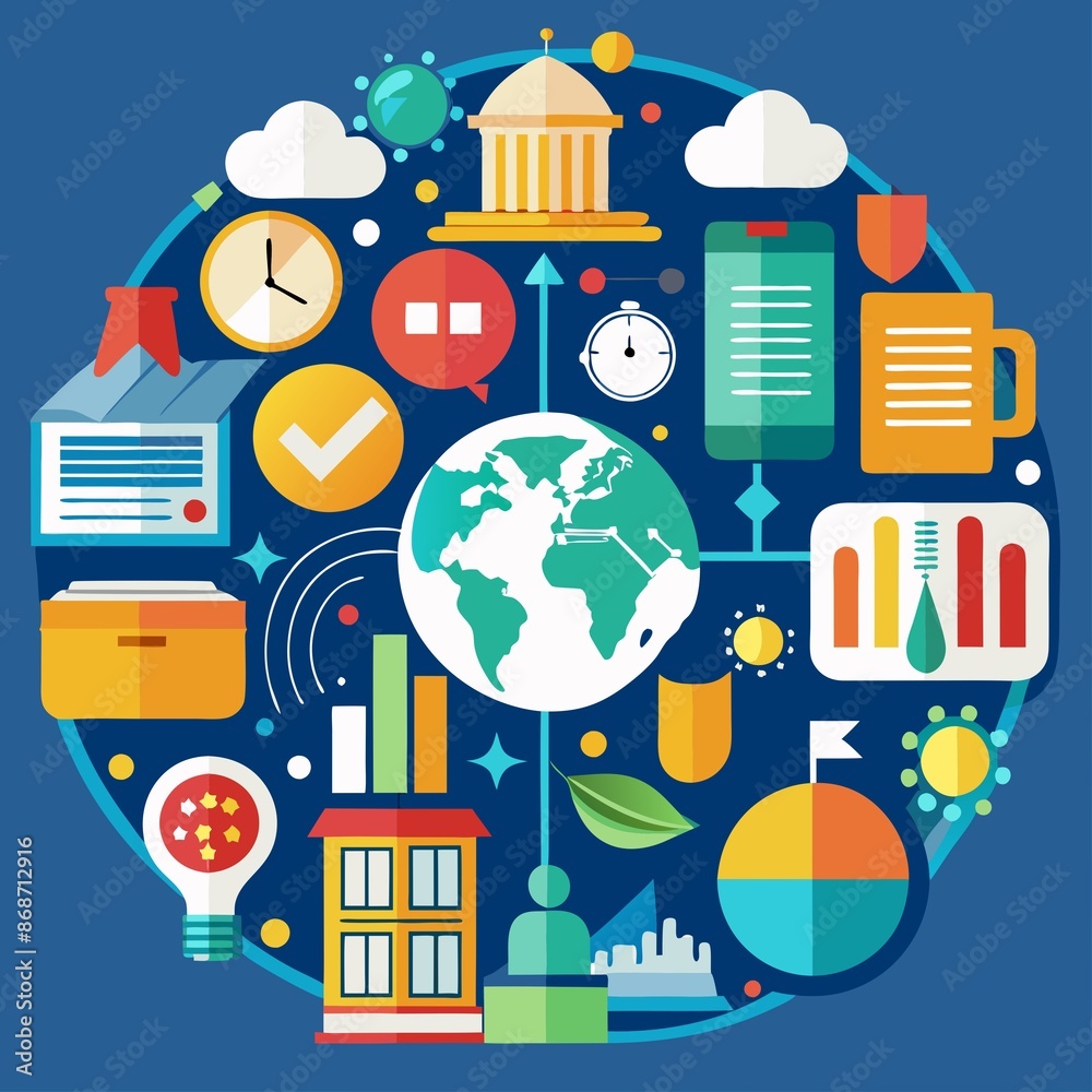 Infographic illustration highlighting the different types of ...