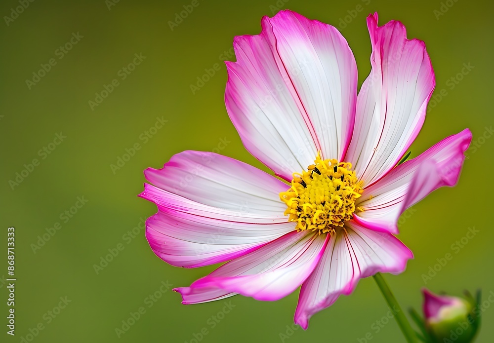 Pink and White Cosmos Flower Macro Photography Pink and White Cosmos Flower Macro Photography