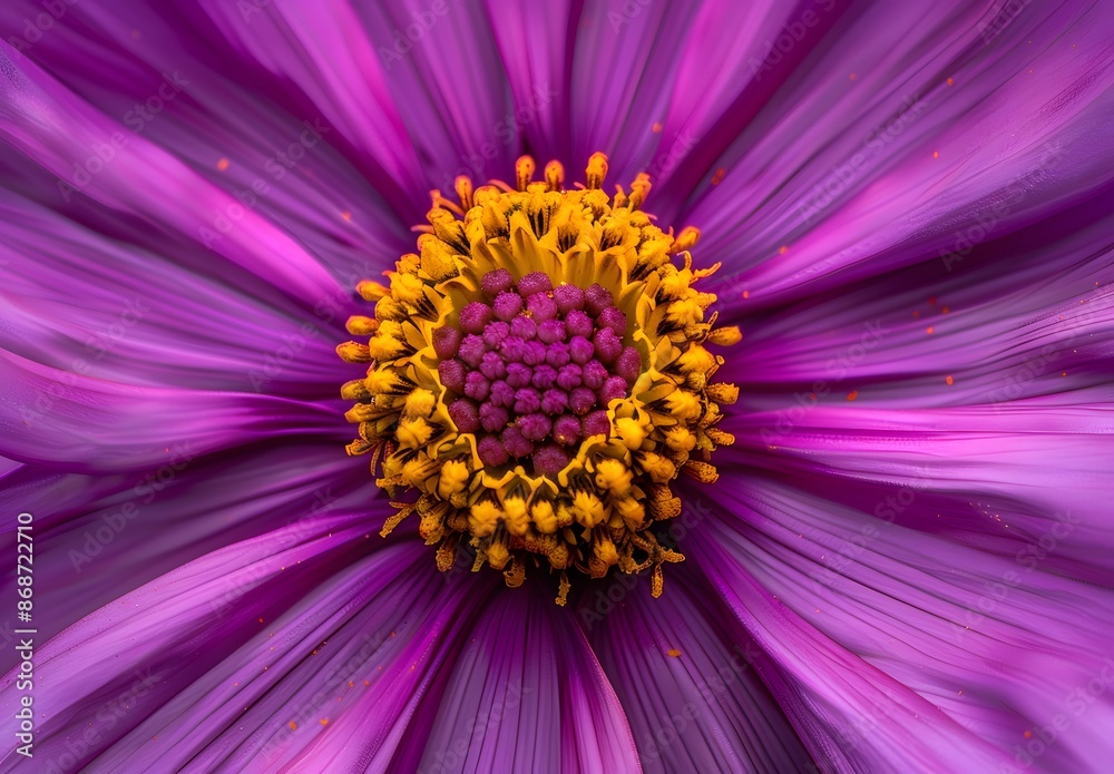 Macro Photography of Magenta Cosmos Flower