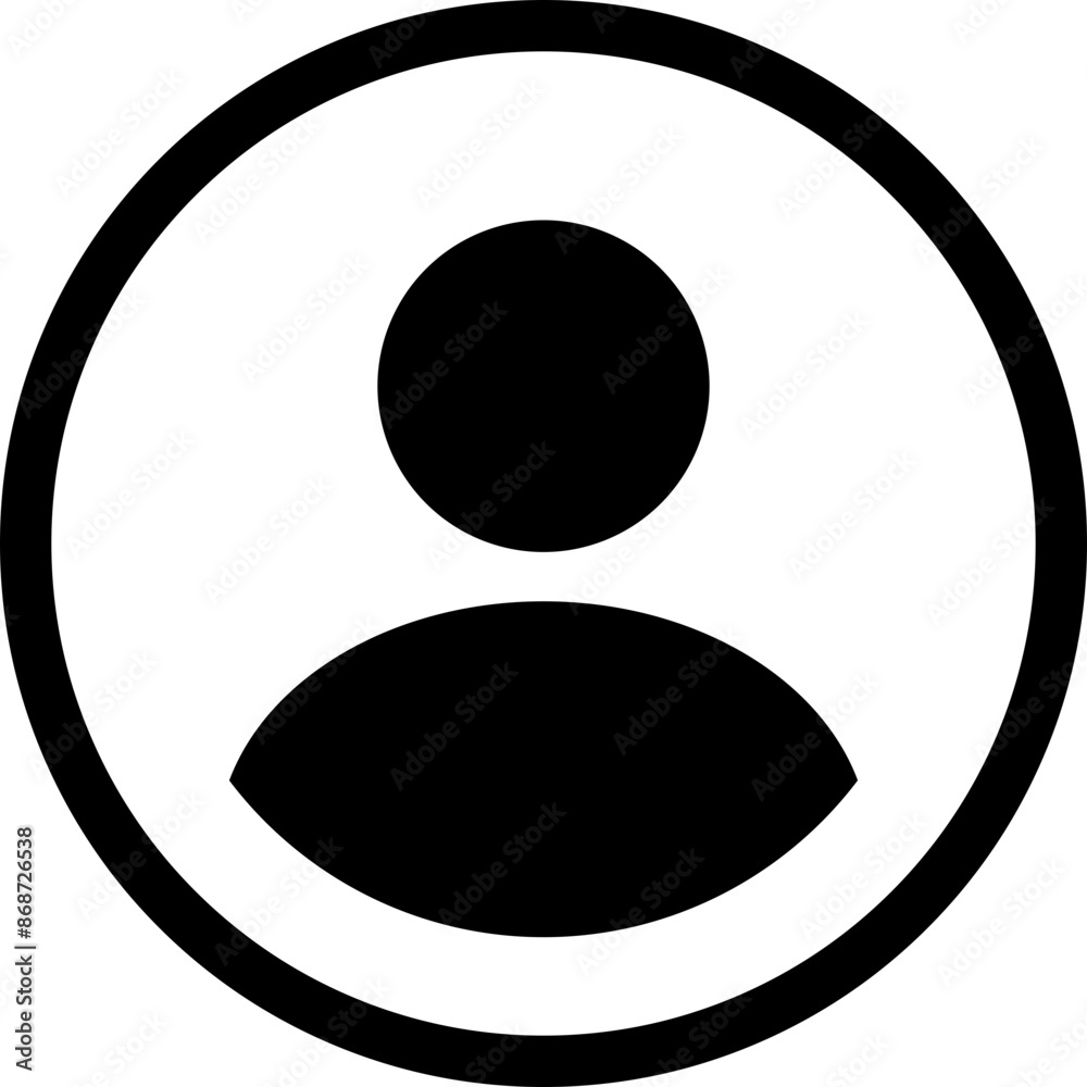 User profile icon set. Profile avatar flat icon in circle ; login account sign button User profile icon set. Profile avatar flat icon in circle ; login account sign button