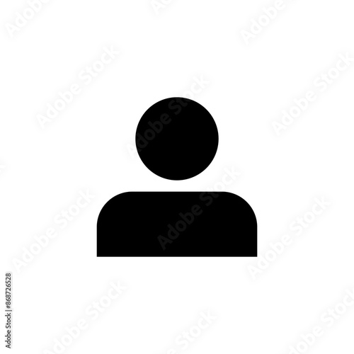 user icon, login account sign, male person profile avatar symbol in circle . app web vector icon