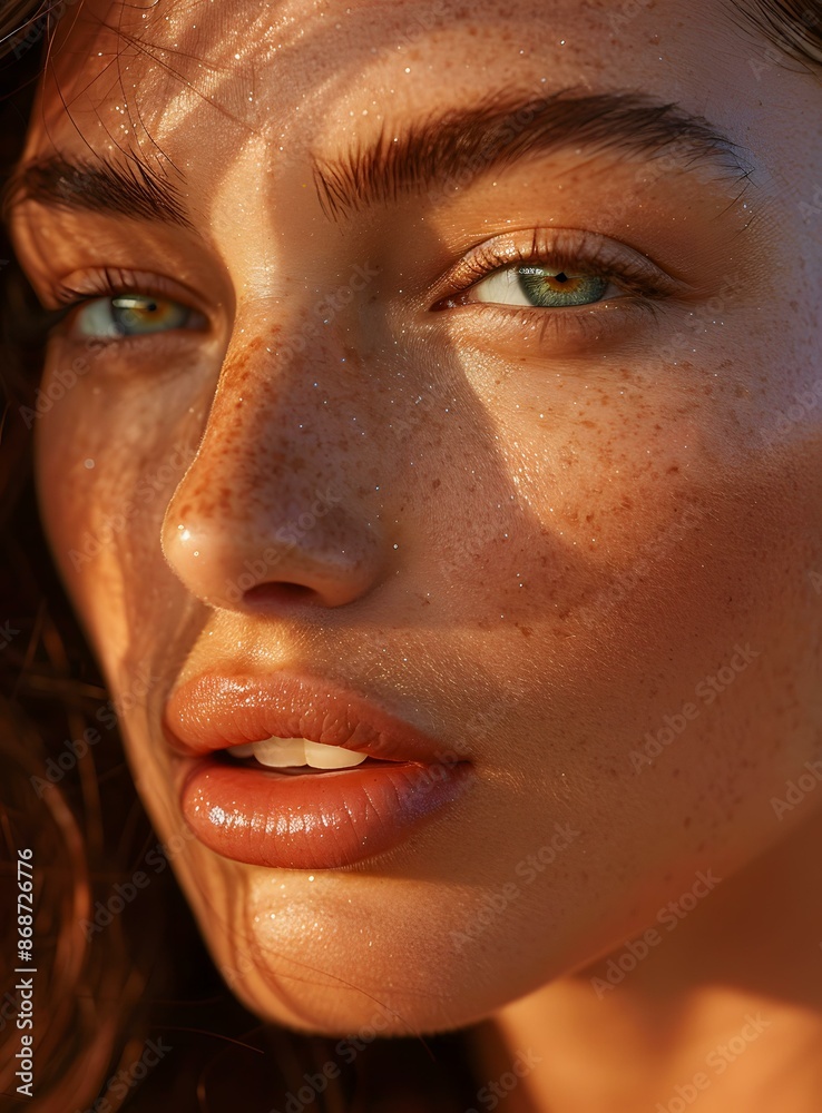 Naklejka premium Sun Kissed Beauty